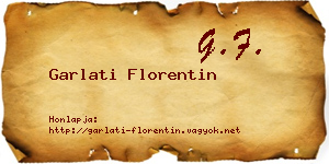 Garlati Florentin névjegykártya